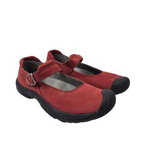 Keen Flats Womens 9 Red Mary Janes  Straps Casual Shoes Walking Travel Outdoor